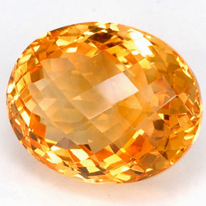 Citrino amarelo natural 22,90ct, corte oval, VVS