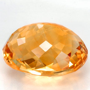 Citrino amarelo natural 22,90ct, corte oval, VVS