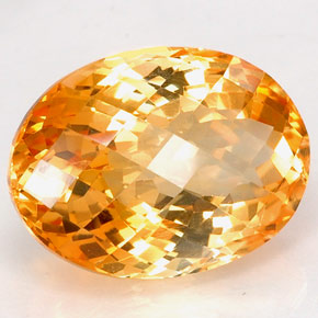 Citrino amarelo natural 25,65ct, corte oval, VVS