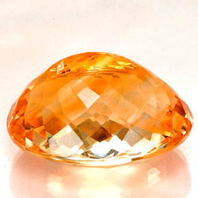 Citrino amarelo natural 13,06ct, corte oval, VVS