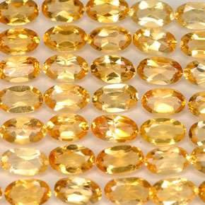 Pedras preciosas de citrino amarelo natural de  ct, corte oval, VVS-VS