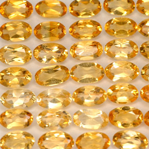 Pedras preciosas de citrino amarelo natural de  ct, corte oval, VVS