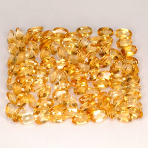 Pedras preciosas de citrino amarelo natural de  ct, corte oval, VVS
