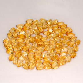 Pedras preciosas de citrino amarelo natural de  ct, corte oval, VVS