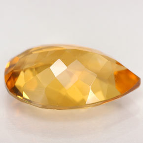 Citrino amarelo natural 4,50ct, formato de pêra, IF