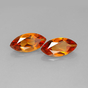 Pedras preciosas de citrino amarelo natural de  ct, marquise, VVS-VS