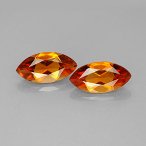 Pedras preciosas de citrino amarelo natural de  ct, marquise, VS