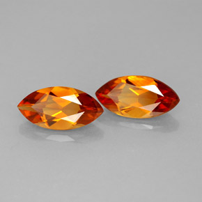 Pedras preciosas de citrino amarelo natural de  ct, marquise, VS