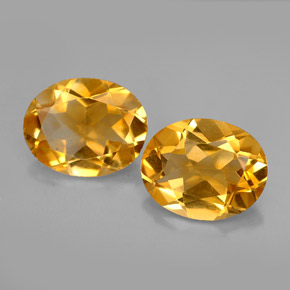 Pedras preciosas de citrino amarelo natural de  ct, corte oval, VVS