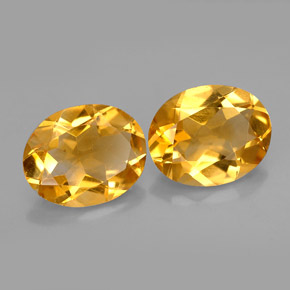 Pedras preciosas de citrino amarelo natural de  ct, corte oval, VVS