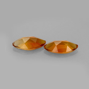 Pedras preciosas de citrino laranja natural de  ct, marquise, VS