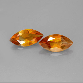 Pedras preciosas de citrino laranja natural de  ct, marquise, VS