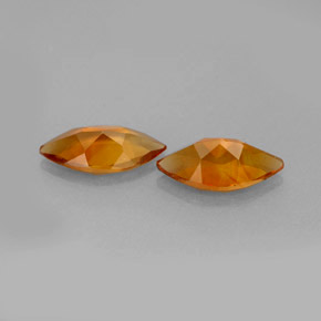 Pedras preciosas de citrino laranja natural de  ct, marquise, VS