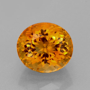 Citrino laranja natural 1,33ct, corte oval, VVS-VS