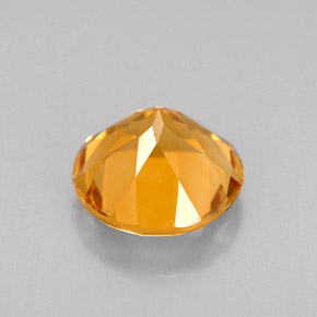 Citrino amarelo natural 2,30ct, corte redondo, VVS-VS