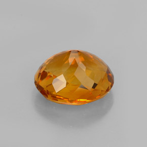 Citrino laranja natural 2,06ct, corte oval, VVS-VS