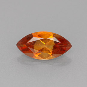 Citrino laranja natural 0,88ct, marquise, VVS-VS