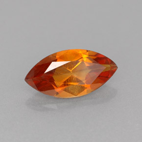 Citrino laranja natural 0,88ct, marquise, VVS-VS