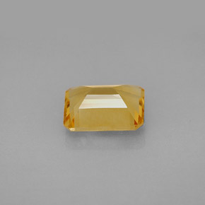 Citrino amarelo natural 2,09ct, corte esmeralda, VVS