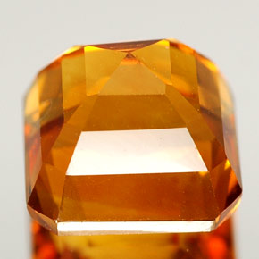 Citrino amarelo natural 3,00ct, corte esmeralda, VS