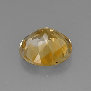 Citrino amarelo natural 7,05ct, corte redondo, VVS