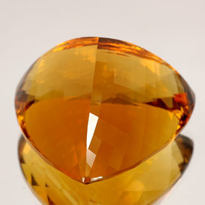 Citrino amarelo natural 135,62ct, trillion, IF