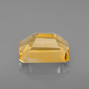 Citrino amarelo natural 1,95ct, corte esmeralda, VS