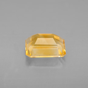 Citrino amarelo natural 2,22ct, corte esmeralda, VVS-VS