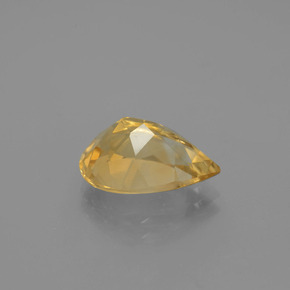 Citrino amarelo natural 3,50ct, formato de pêra, VVS