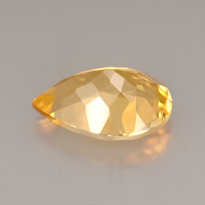Citrino laranja natural 4,53ct, formato de pêra, VVS