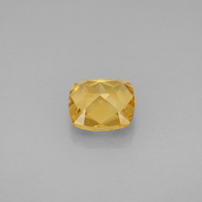 Citrino amarelo natural 1,41ct, almofada cortada, VVS-VS