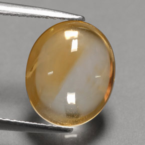 Citrino laranja natural 3,54ct, corte oval, transparente