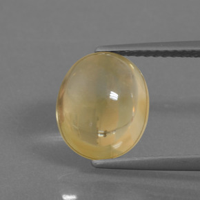 Citrino amarelo natural 3,25ct, corte oval, transparente