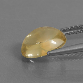 Citrino amarelo natural 3,25ct, corte oval, transparente