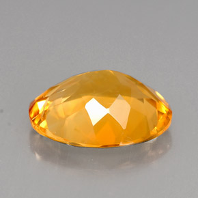 Citrino amarelo natural 3,68ct, corte oval, VVS-VS