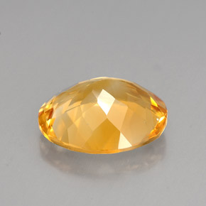 Citrino amarelo natural 3,85ct, corte oval, VVS