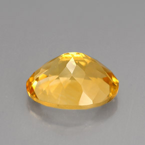 Citrino amarelo natural 4,18ct, corte oval, VVS