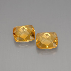 Pedras preciosas de citrino laranja natural de  ct, almofada cortada, VVS