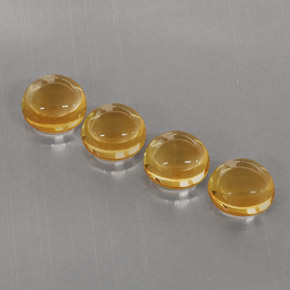 Pedras preciosas de citrino laranja natural de  ct, corte redondo, transparente