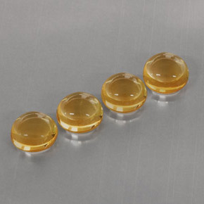 Pedras preciosas de citrino laranja natural de  ct, corte redondo, transparente