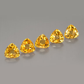 Pedras preciosas de citrino amarelo natural de  ct, trillion, VVS-VS