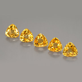 Pedras preciosas de citrino amarelo natural de  ct, trillion, VVS-VS