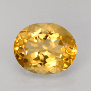 Citrino laranja natural 3,31ct, corte oval, VVS-VS