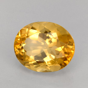 Citrino laranja natural 3,31ct, corte oval, VVS-VS