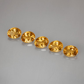 Pedras preciosas de citrino amarelo natural de  ct, corte oval, VVS-VS