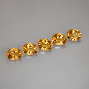 Pedras preciosas de citrino amarelo natural de  ct, corte oval, VVS-VS