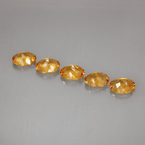 Pedras preciosas de citrino amarelo natural de  ct, corte oval, VVS-VS