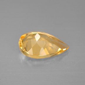 Citrino amarelo natural 2,44ct, formato de pêra, VVS-VS