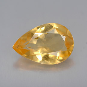 Citrino ouro natural 2,26ct, formato de pêra, VVS