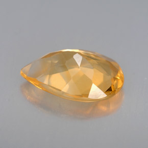 Citrino ouro natural 2,26ct, formato de pêra, VVS